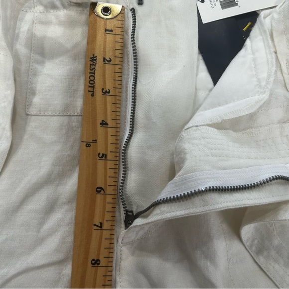 Polo Ralph Lauren High waisted 100% Linen walking shorts womens size 6 beige NEW - Picture 8 of 14